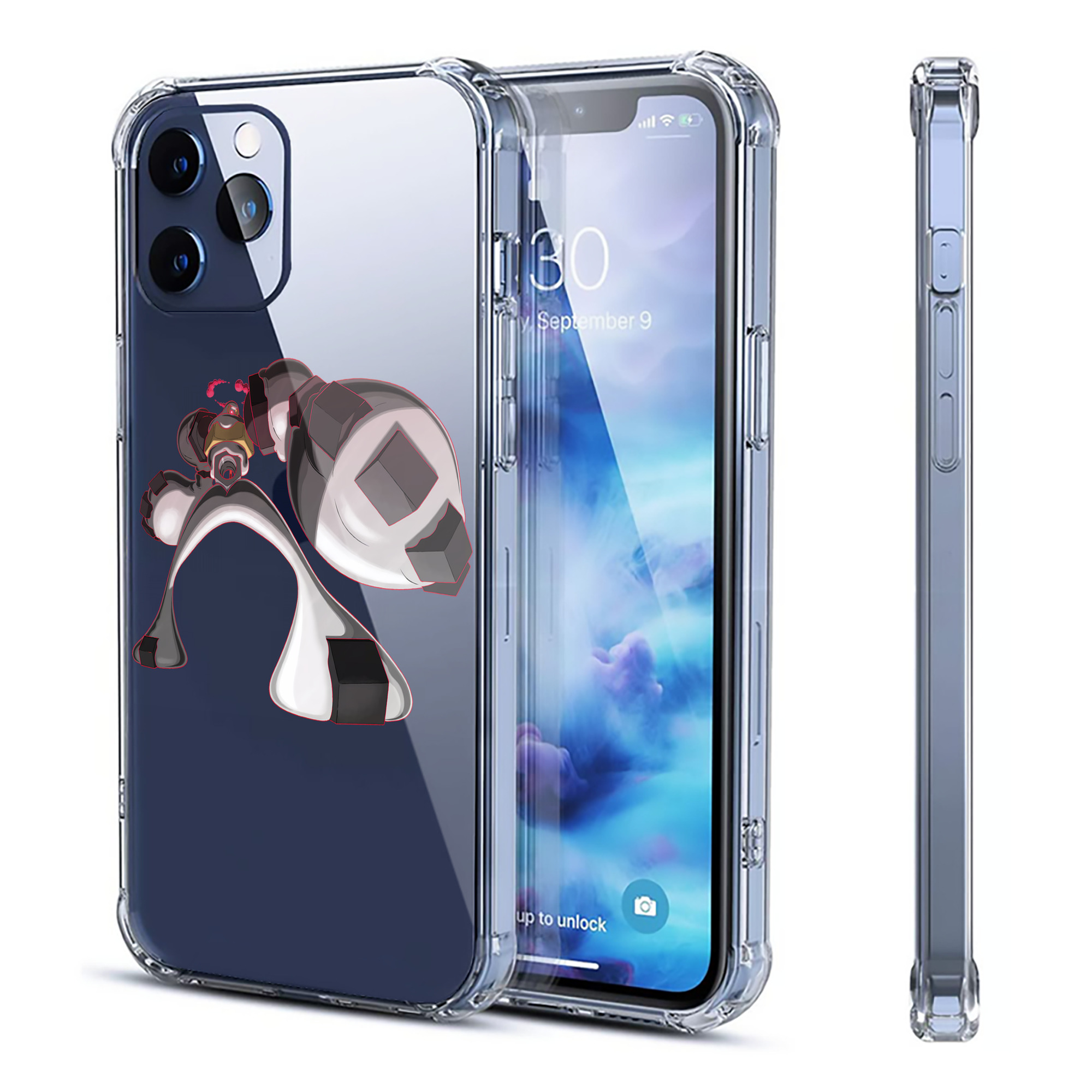 （画像用） ポケットモンスター Pokémon 【iPhone 12シリーズ対応】透明スマホケース（クリアソフトケース）